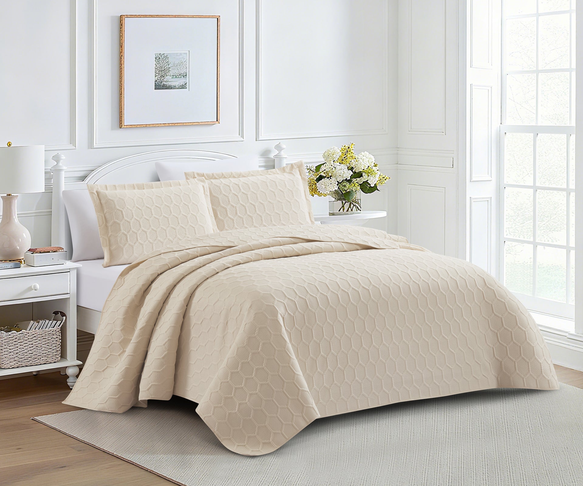 Glenda (Linen) Bedspread-1