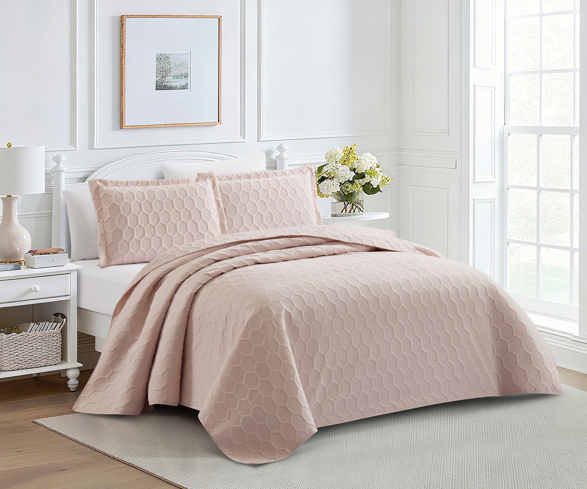 Glenda (Rose) Bedspread-1