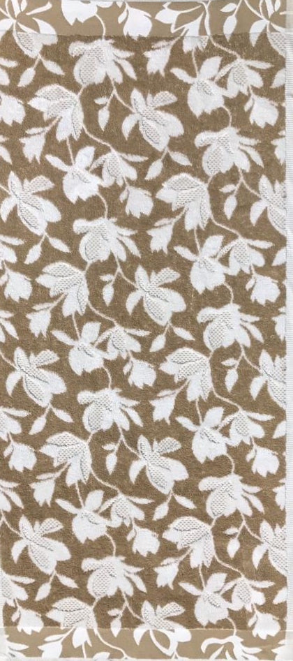 Πετσέτες Σετ 3τμχ Hibiscus Beige