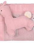 Lama/Toy (Pink) 80x100  Baby blanket with toy-1
