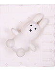 Bunny/Toy (Ivory) 80x100  Baby blanket with toy-1
