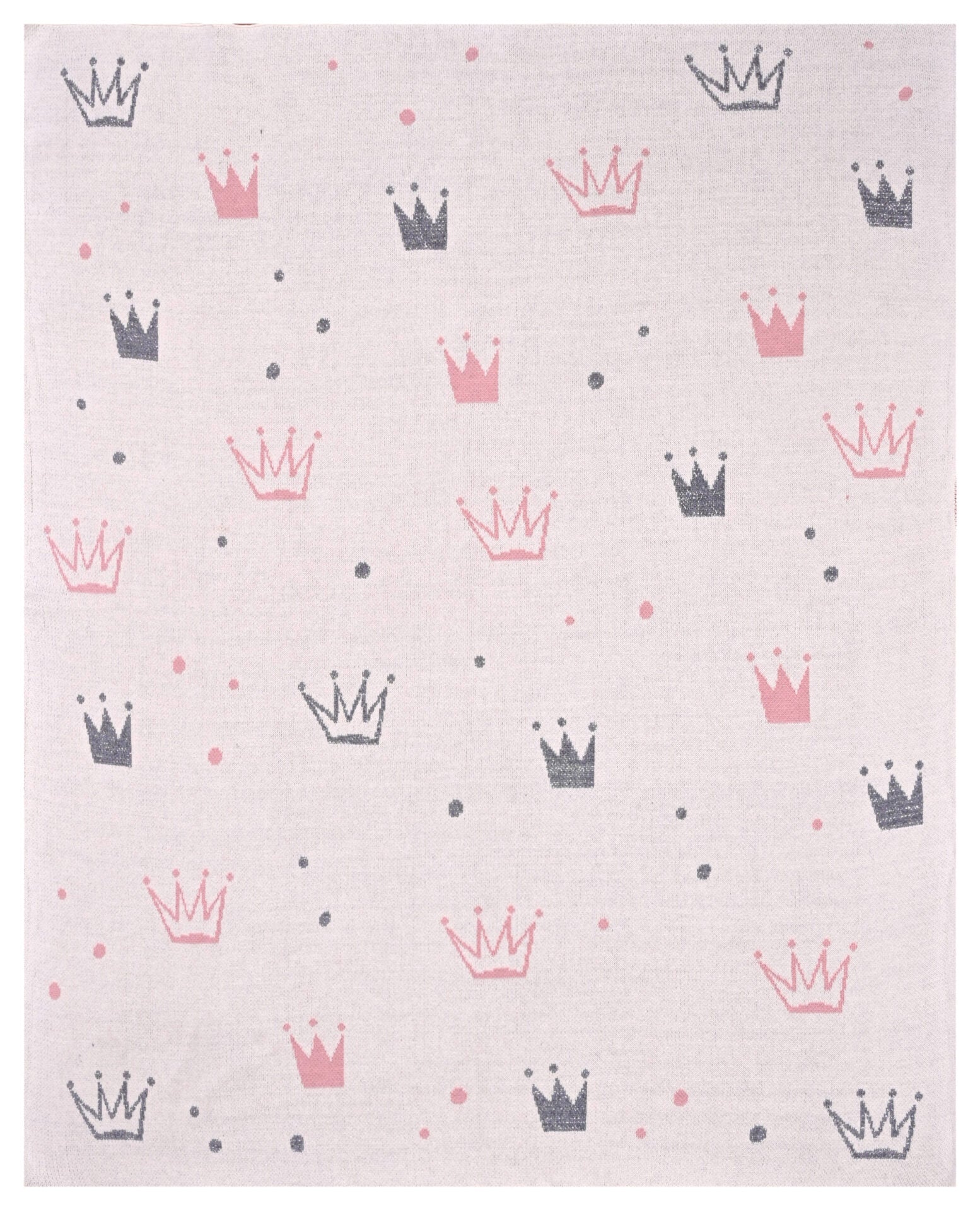 Crown (Natural) 80x100 Baby/Blanket-1