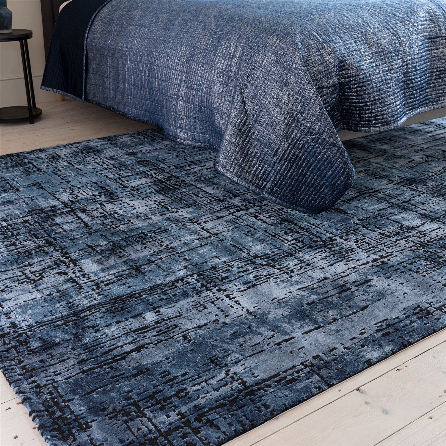 ΧΑΛΙ ASIATIC LONDON KUZA ABSTRACT NAVY - 200cm x 290cm-3