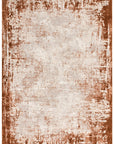 ΧΑΛΙ ASIATIC LONDON KUZA BORDER TERRACOTTA - 200cm x 290cm-0