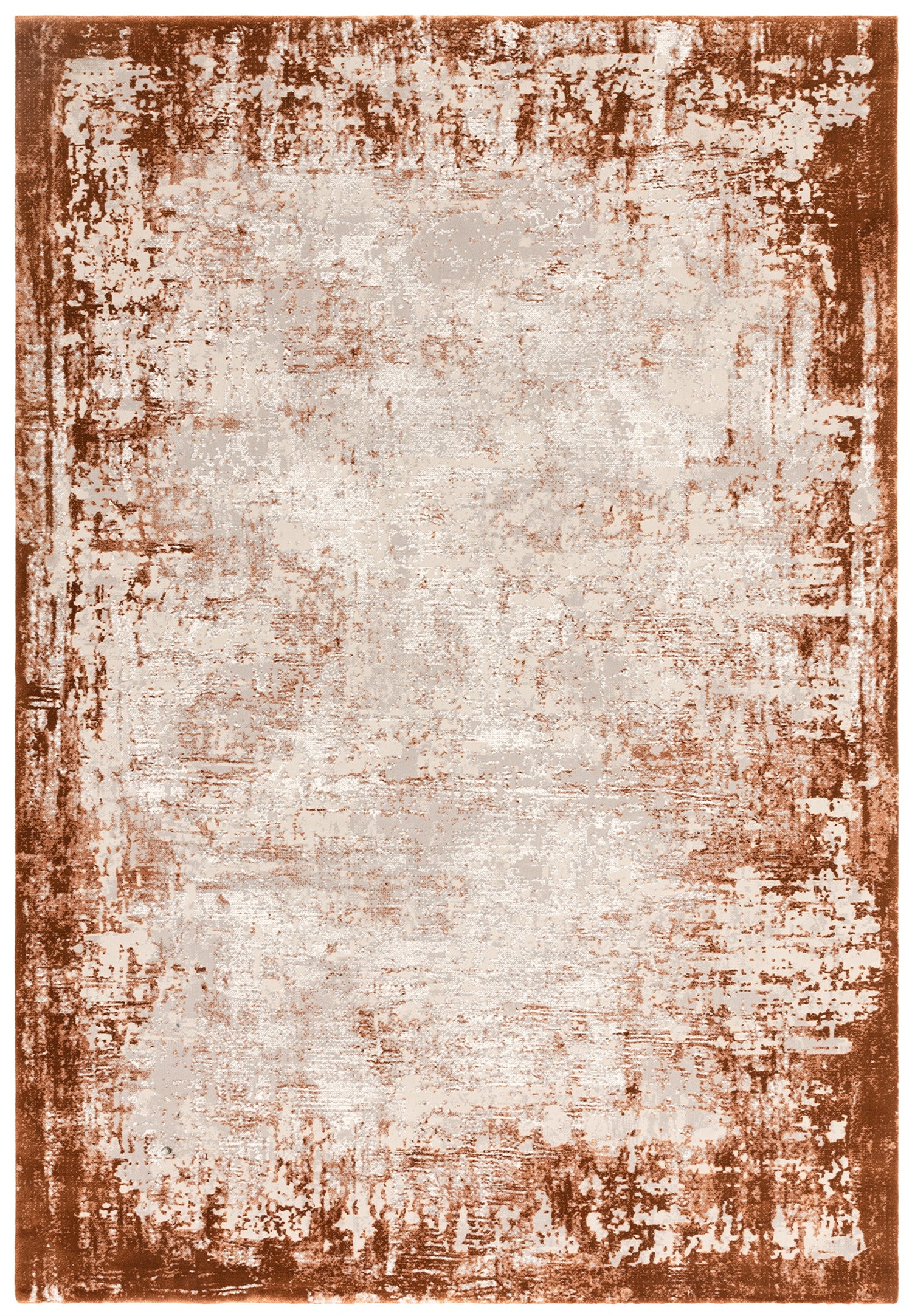 ΧΑΛΙ ASIATIC LONDON KUZA BORDER TERRACOTTA - 120cm x 170cm-0