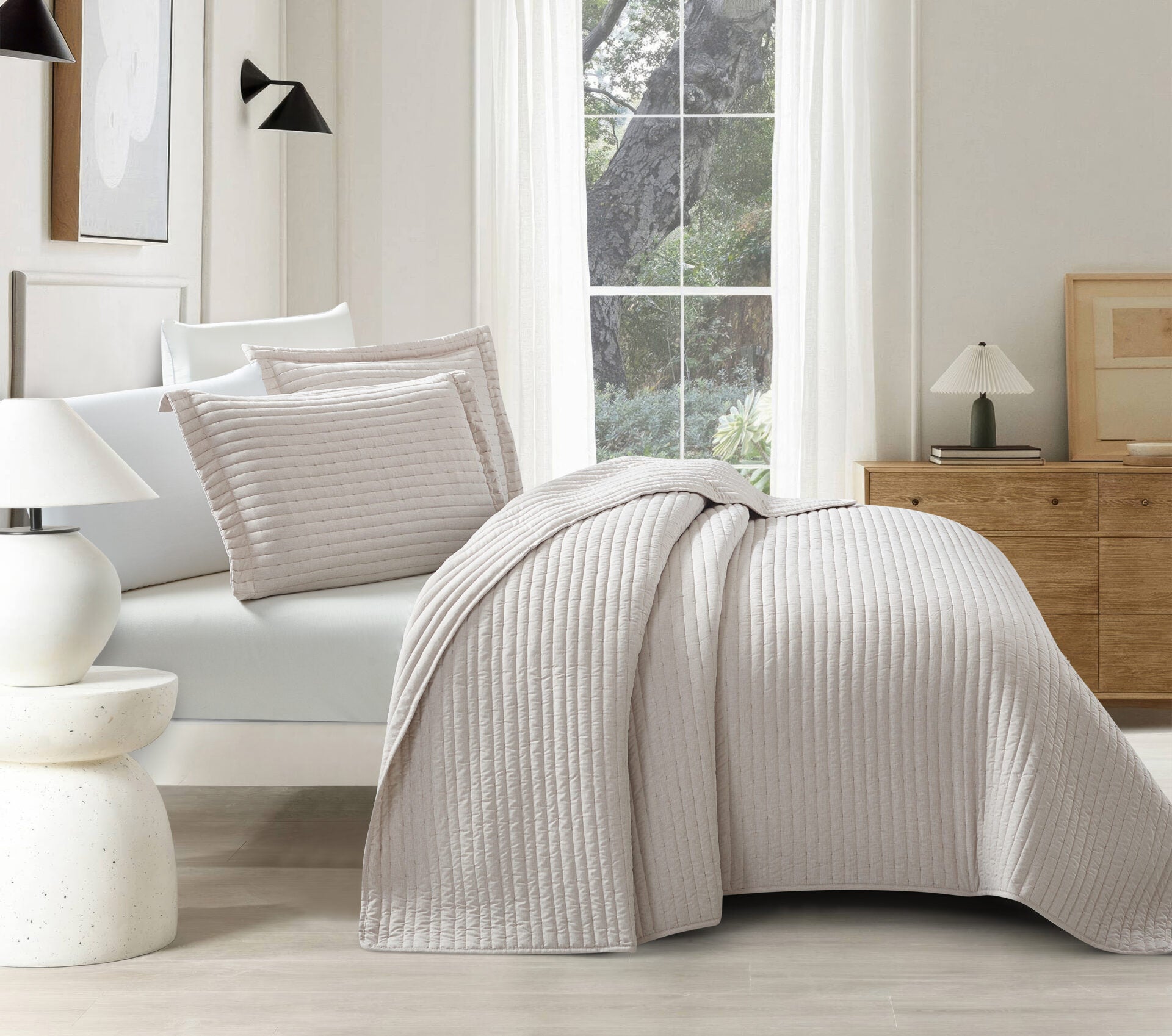 Mabelle (Beige) Bedspread-0