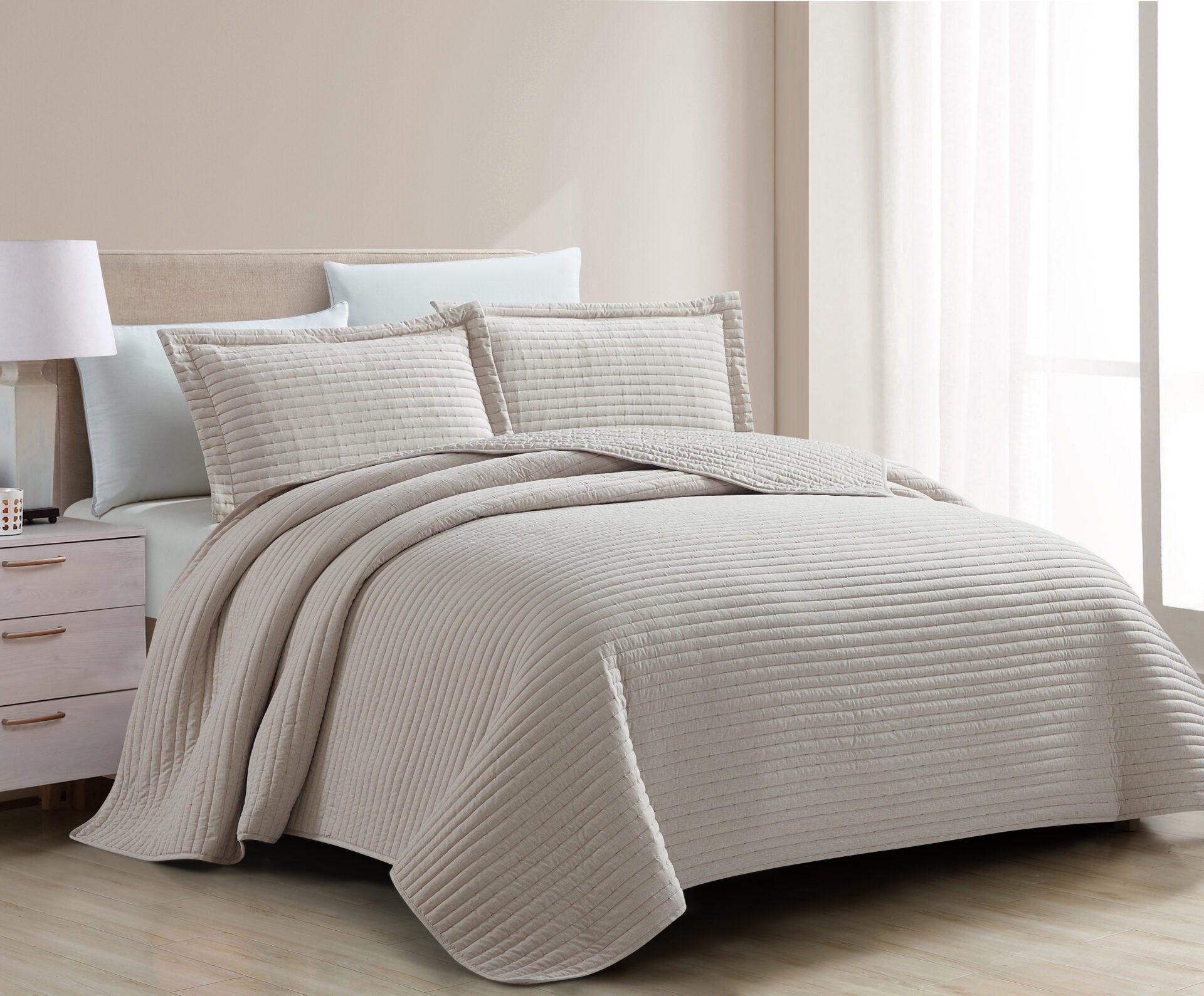 Mabelle (Beige) Bedspread-2