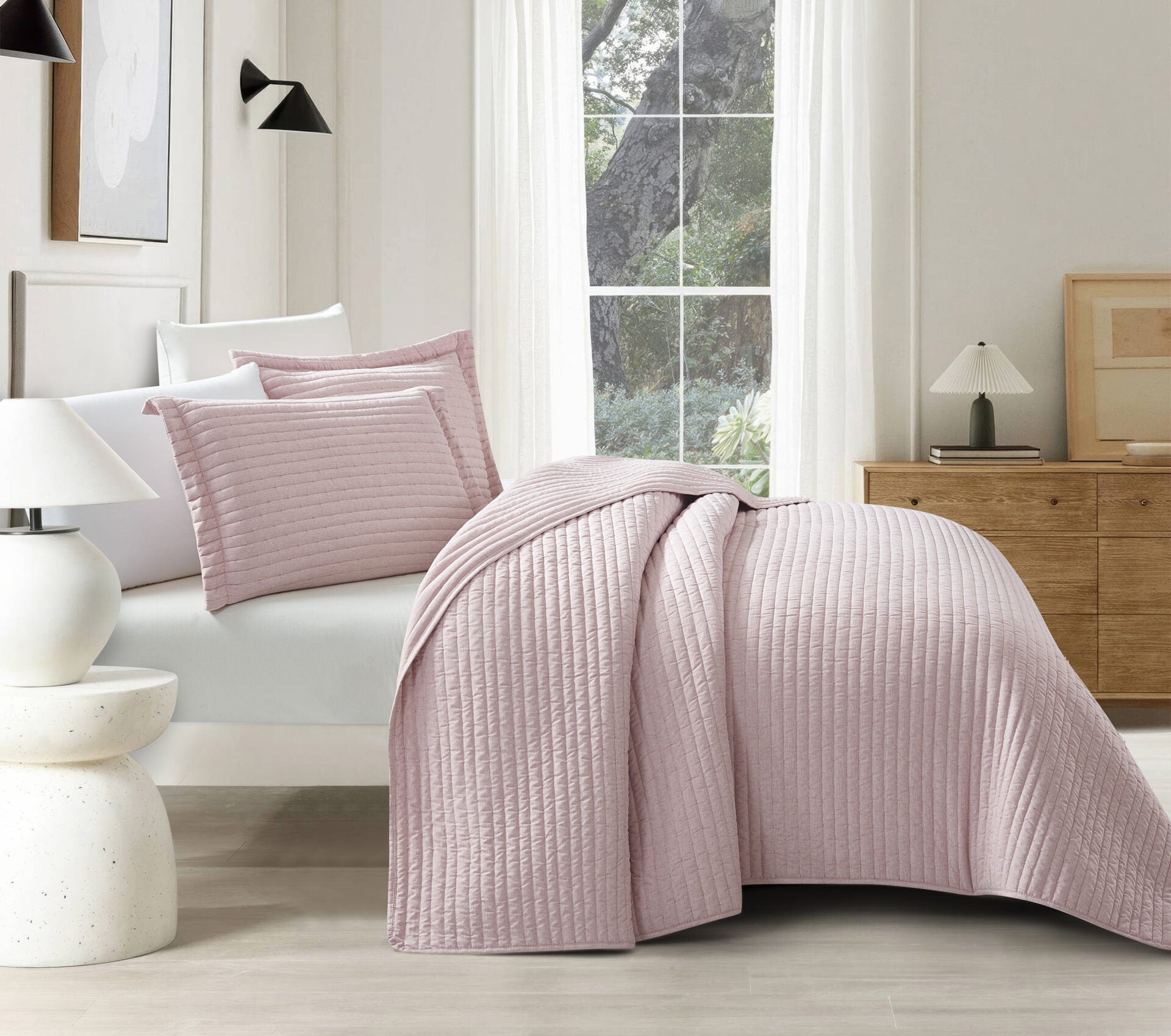 Mabelle (Dusty Rose) Bedspread-0