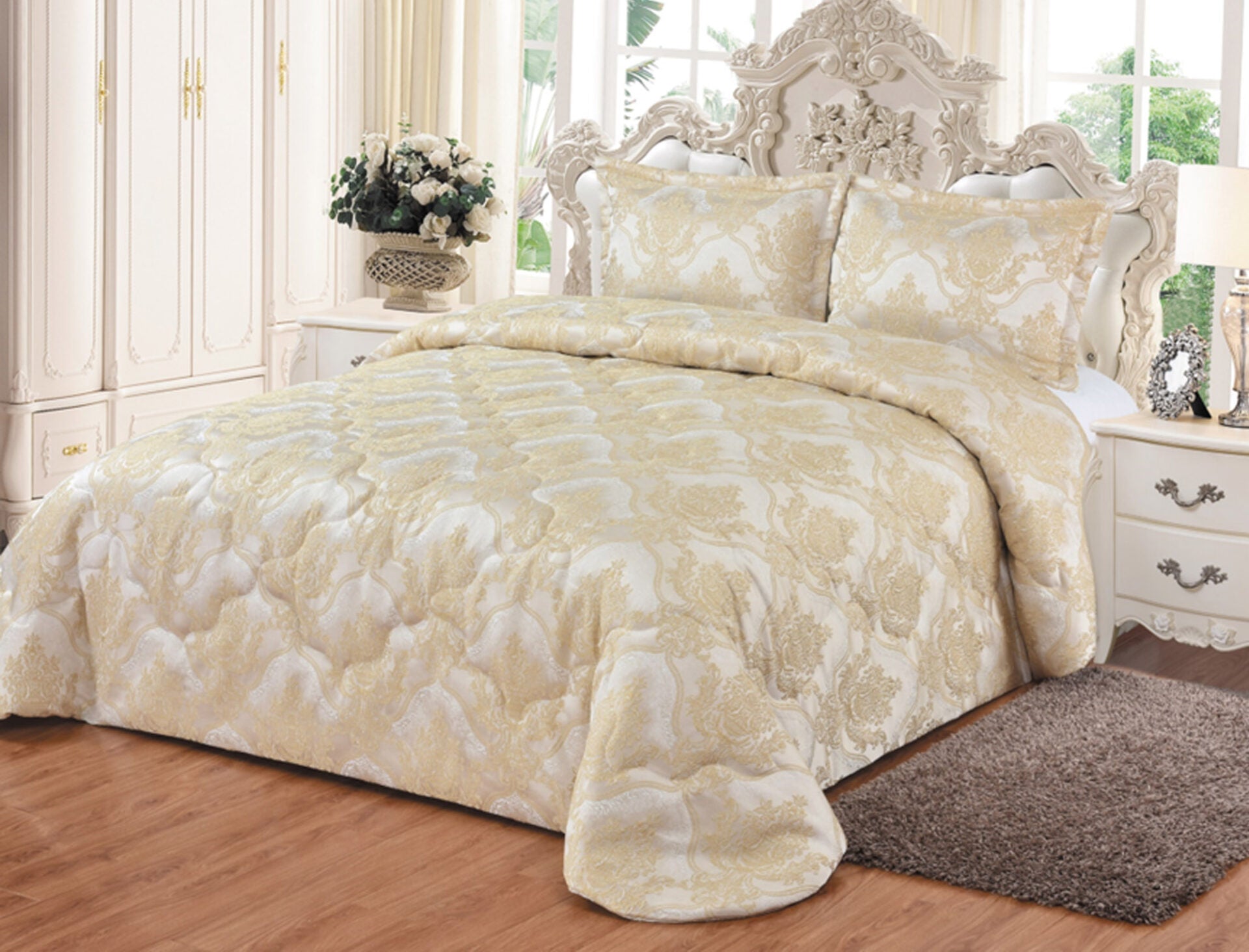 Classico ΠΑΠΛΩΜΑ 240X250 + Μαξ/θήκες (Cream)-0