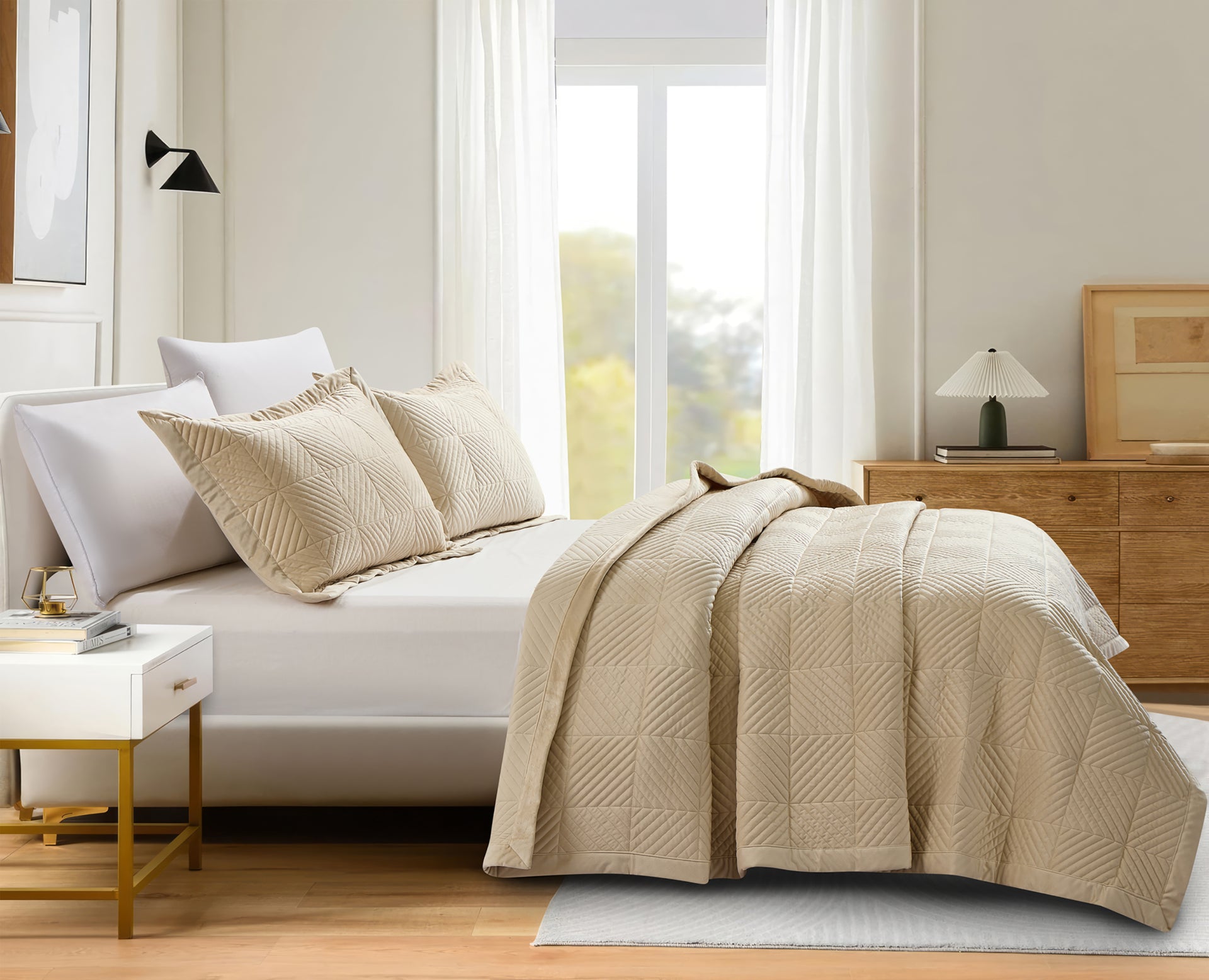 Palmira (Cream)  Bedspread-0