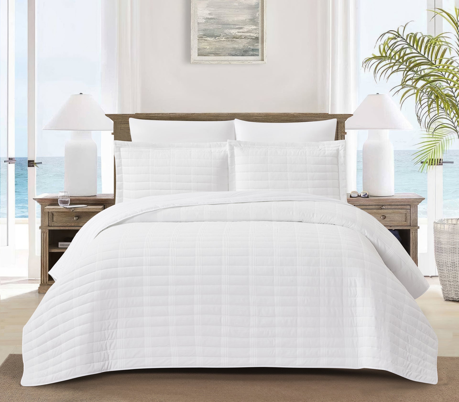 Sabina (Off white) Bedspread-1
