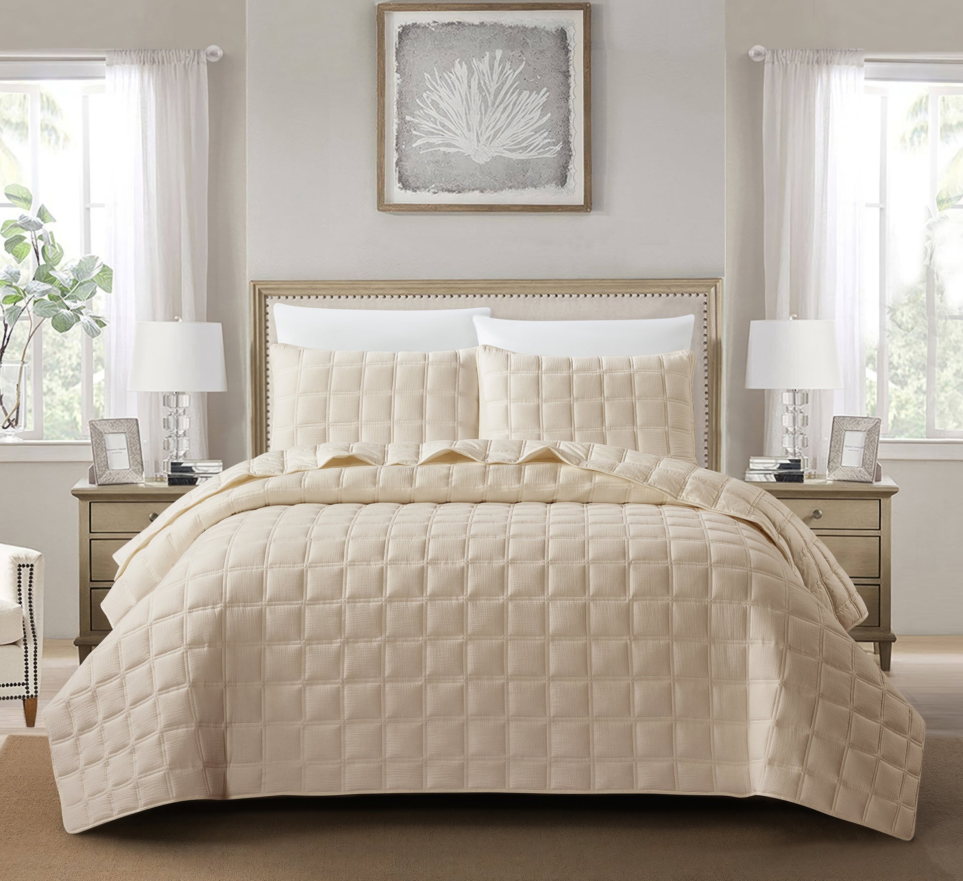 Savona (Sand) Bedspread-0