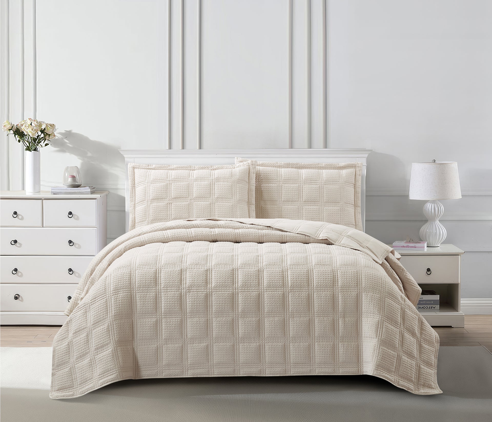 Toscana (Beige) Bedspread-1