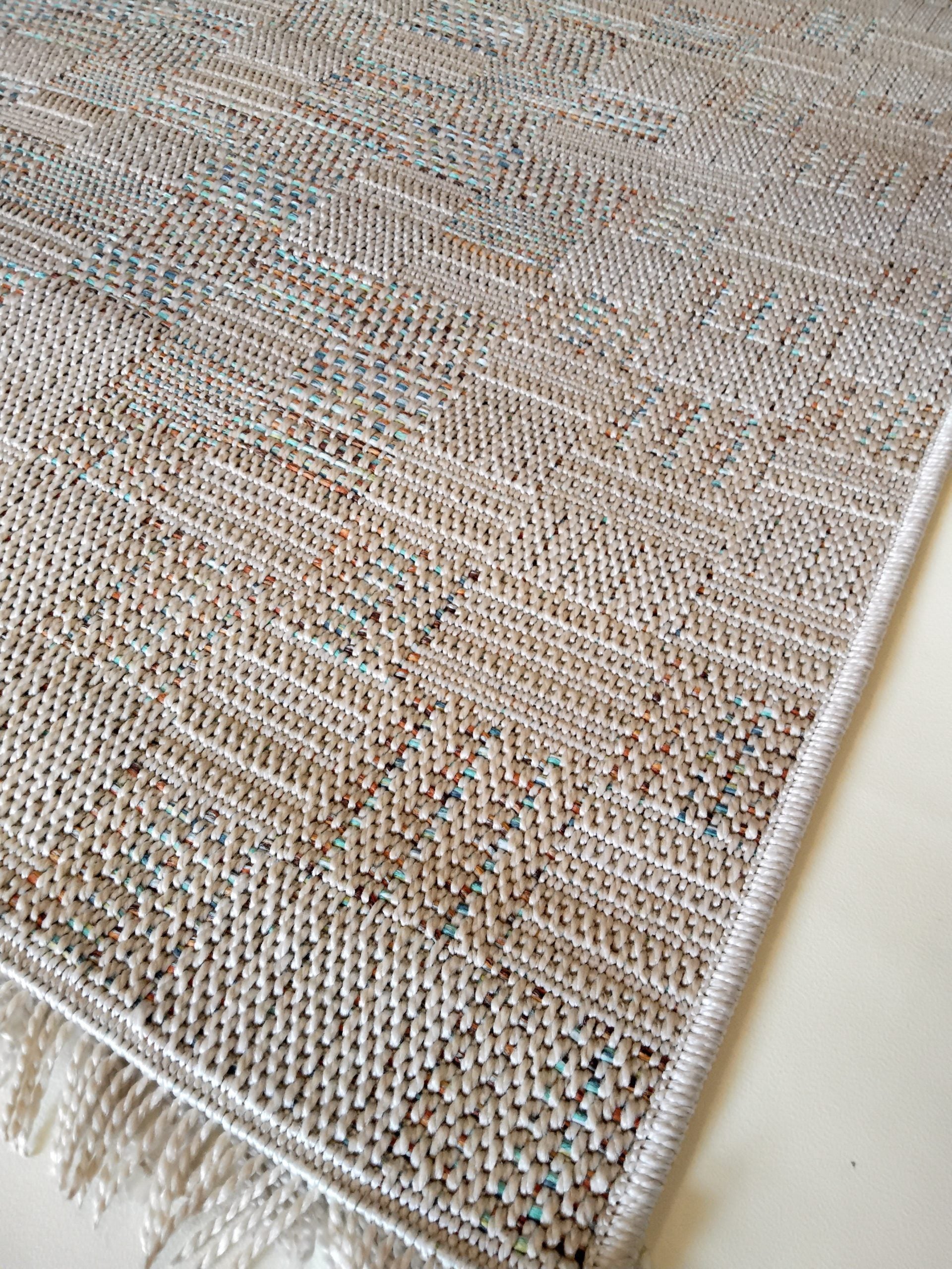 ΧΑΛΙ ΨΑΘΑ VAN 55002/X MULTI-CREAM - 160εκ - Στρόγγυλο-1