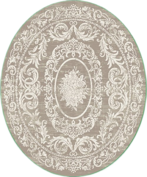 ΧΑΛΙ VELVET VINTAGE 4664/Cream Beige - 160εκ - Στρόγγυλο-2