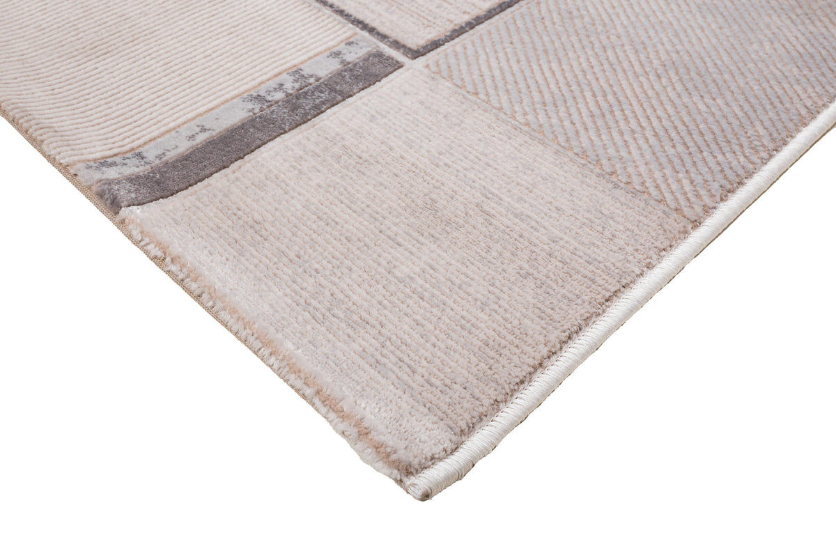 ΧΑΛΙ VELVET MODERN 9249/Beige White - 160cm x 230cm-1