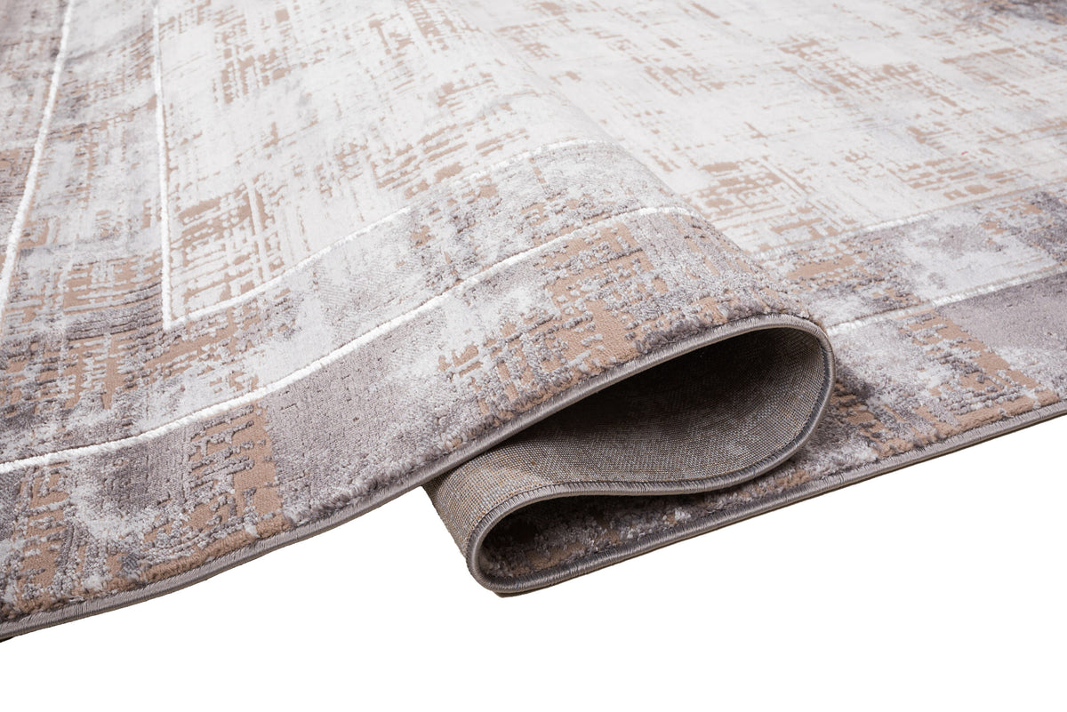 ΧΑΛΙ VELVET MODERN 9252/Beige White - 160cm x 230cm-2