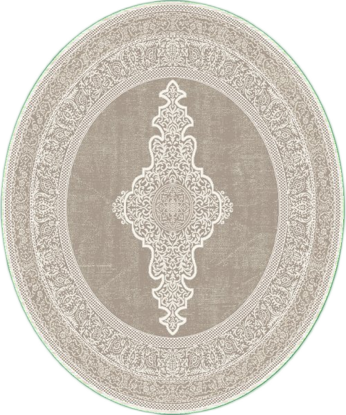 ΧΑΛΙ VELVET VINTAGE 9303/Cream Beige - 160εκ - Στρόγγυλο-1