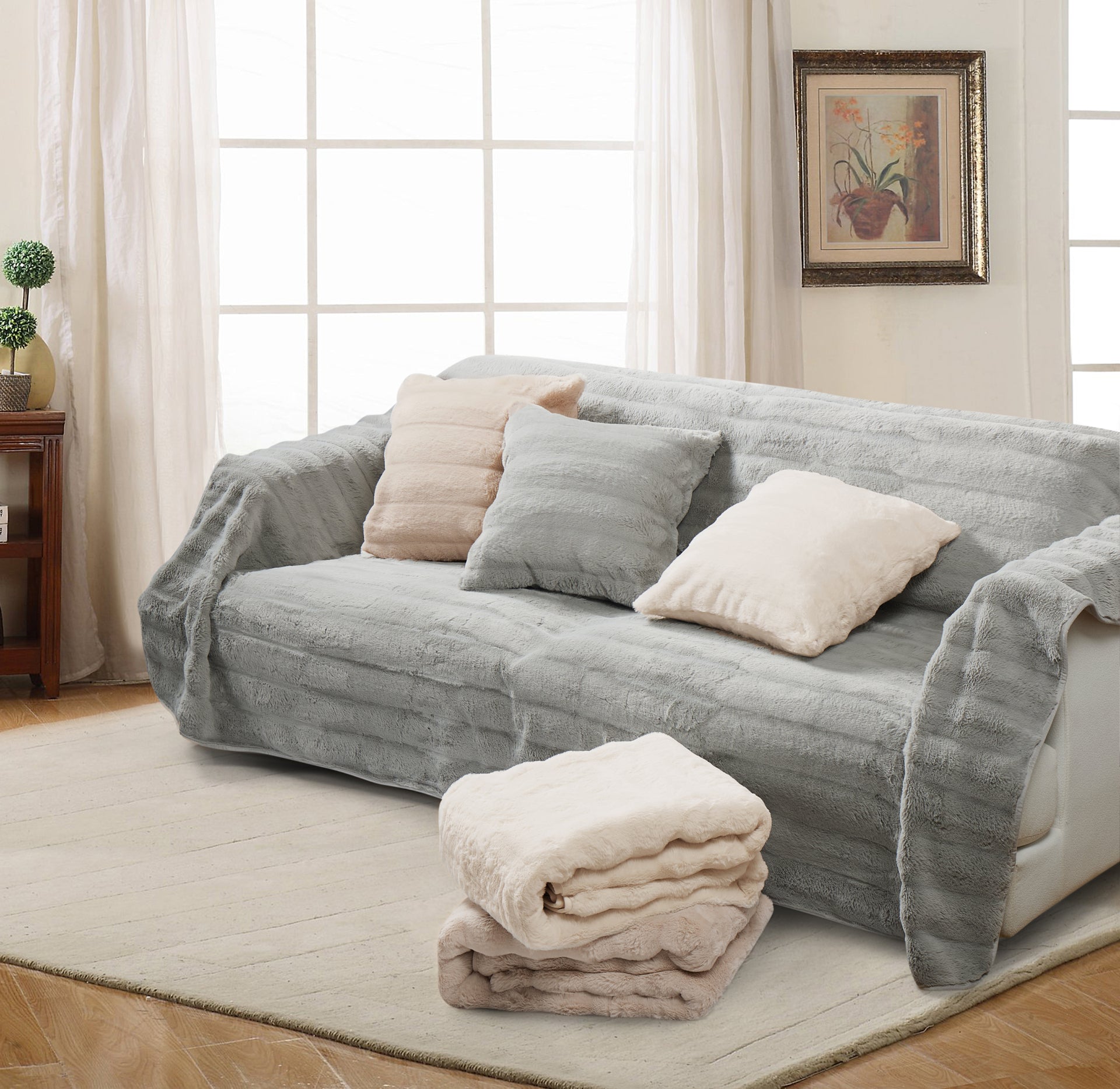 Volcano (Grey) Throw-1