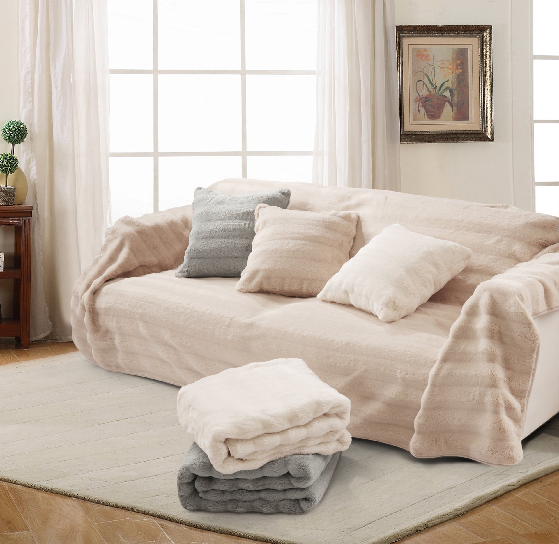 Volcano (Taupe) Throw-1