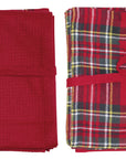 Christmas Tea Towels Set of 2 Lavilla Home 50X70 Tartan
