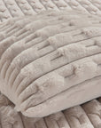 Fur Blanket 220x240 Boggi Light Beige