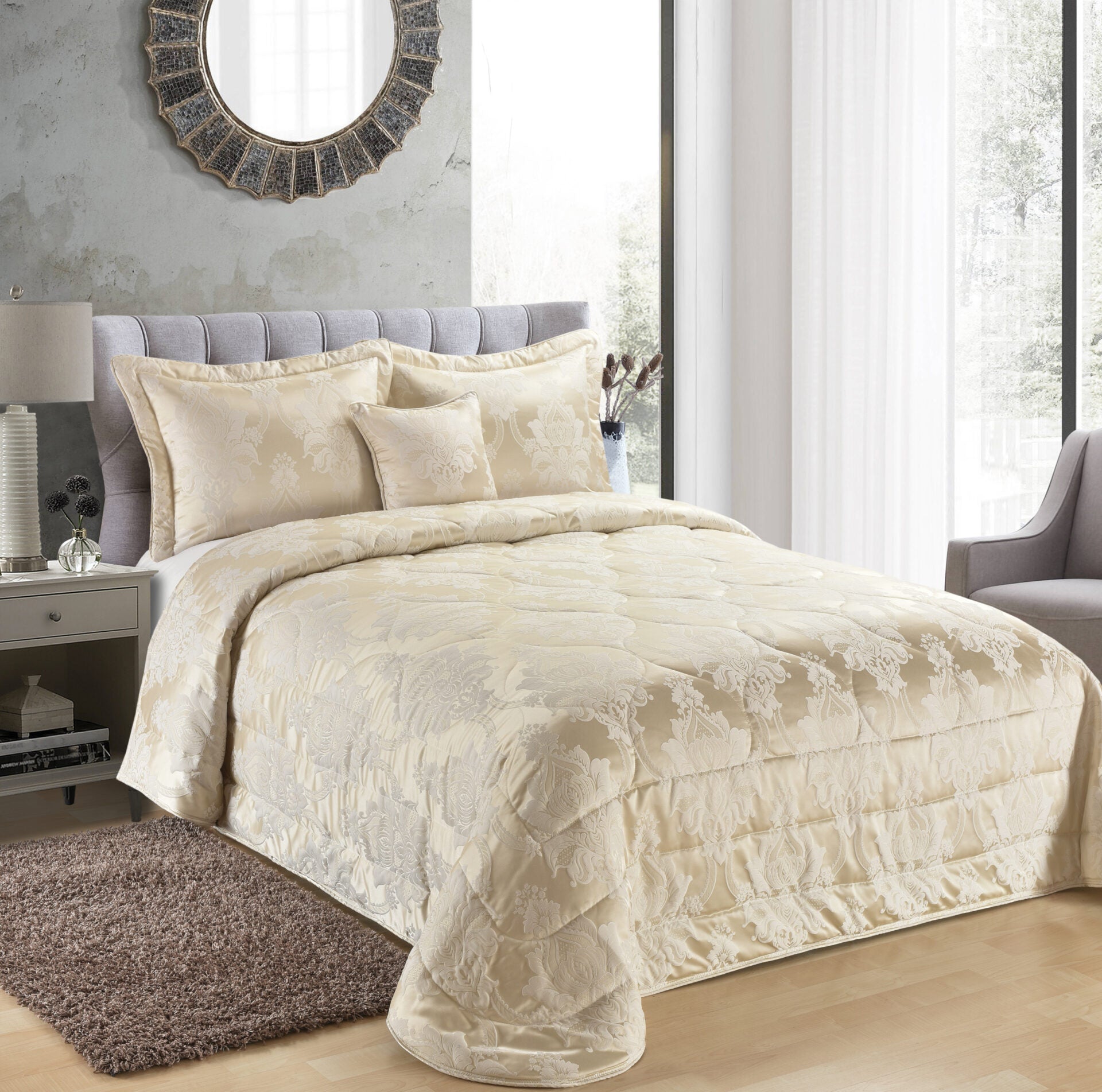 Collective (Cream)  Bedspread 250x240+Mαξ/θήκες 50x70/2τεμ-0