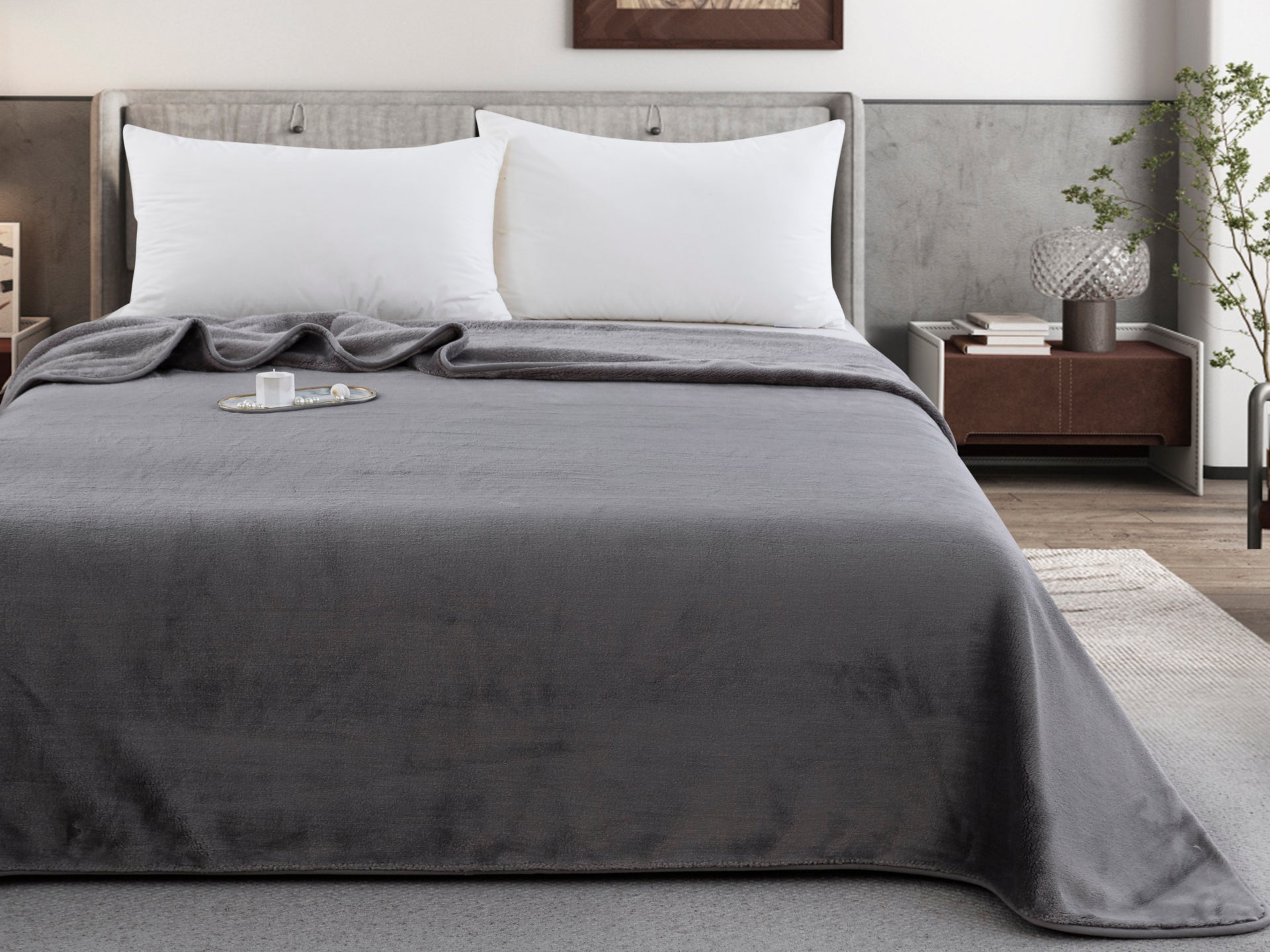 Zurigo (Grey) Κουβέρτα/Blanket-0