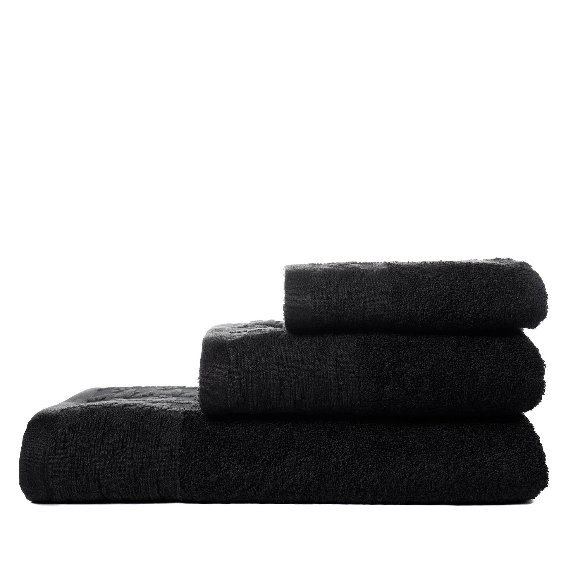 Towels Set 3pcs Keyla Black