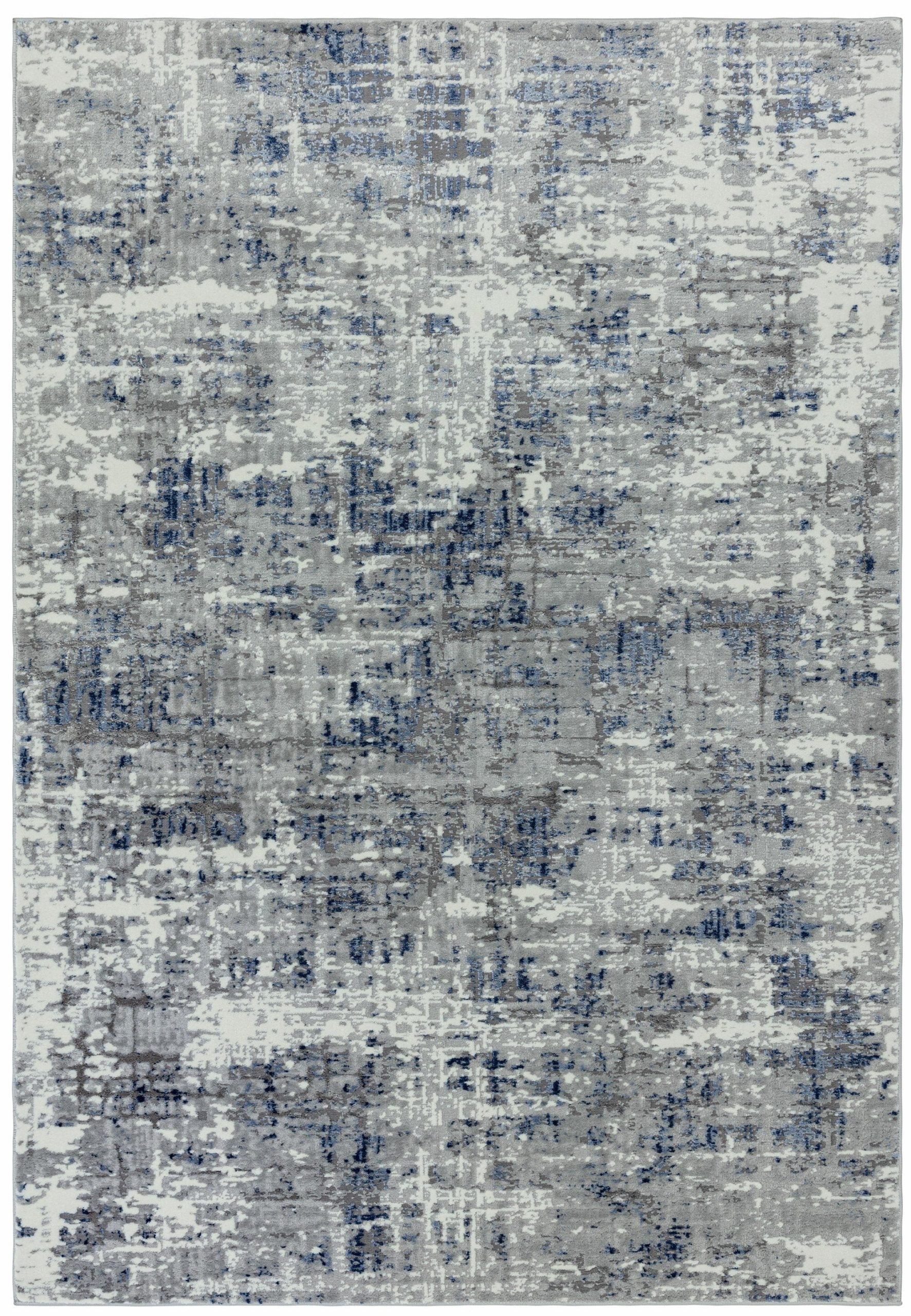 ΧΑΛΙ ASIATIC LONDON ORION ABSTRACT BLUE METALLIC - 200cm x 290cm-0