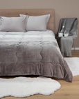 Patch Gray duvet cover