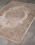 VELVET CARPET 5782/Cream Beige - 160cm - Round