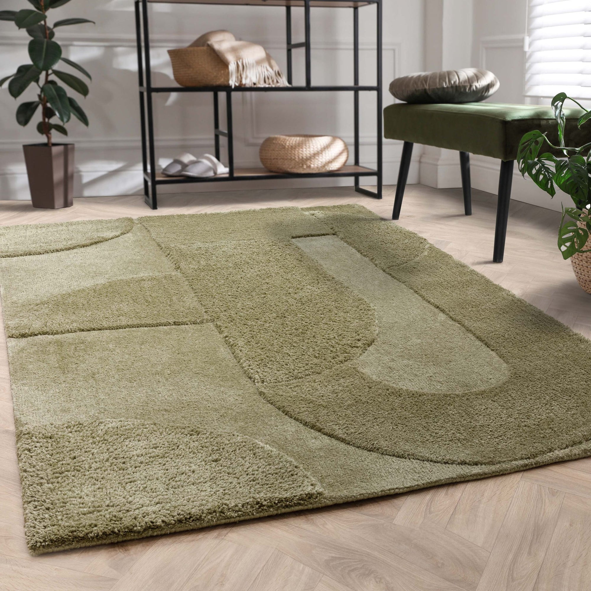 ΧΑΛΙ ASIATIC LONDON TOVA GREEN - 160cm x 230cm-1