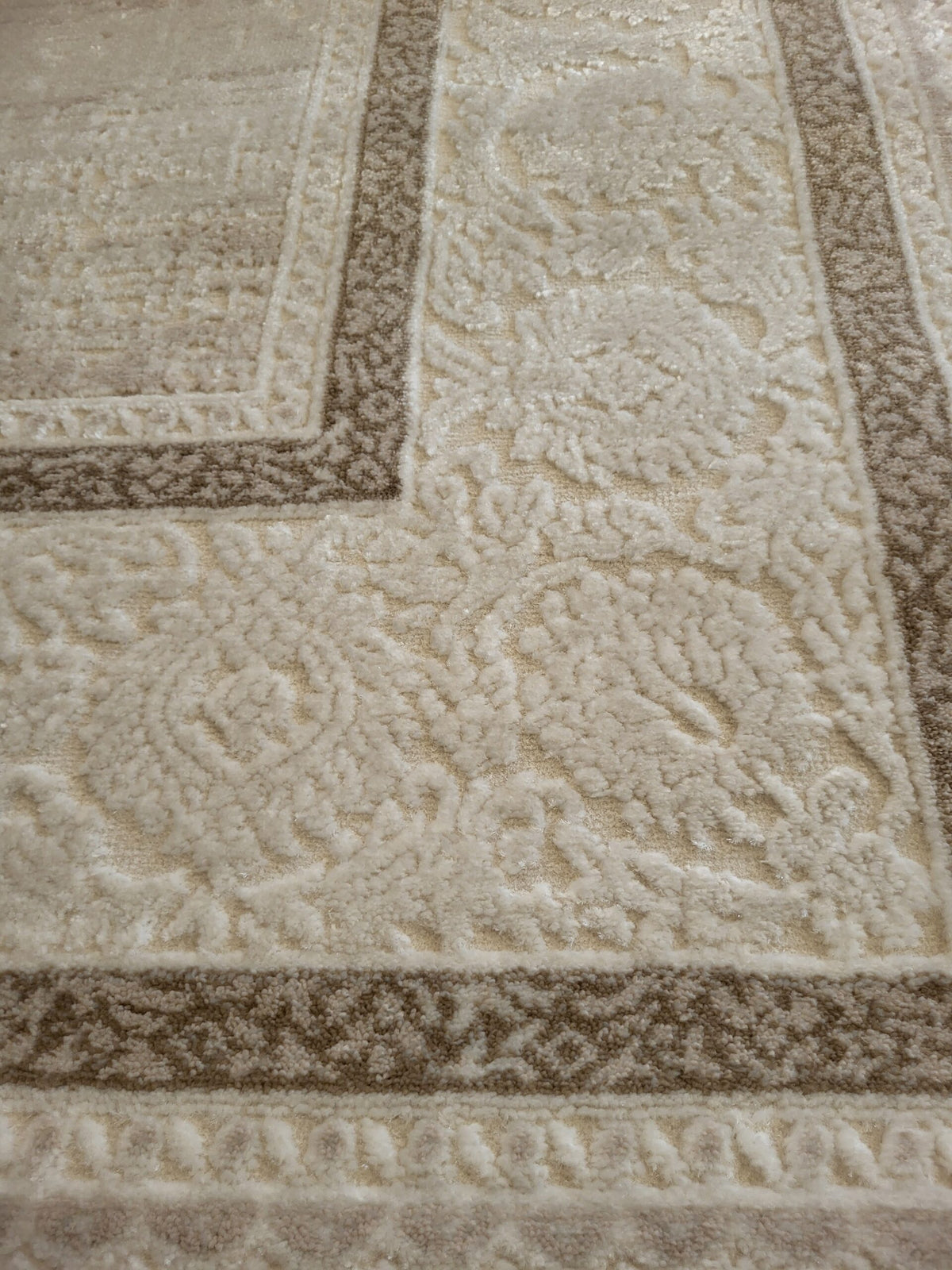 ΧΑΛΙ VELVET VINTAGE 9886/Cream - 160cm x 230cm-1