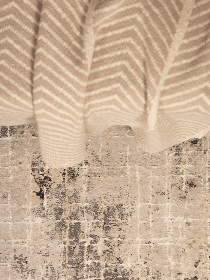 Κουβέρτα-Ριχτάρι 130Χ170 Herringbone Natural