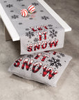 Table Runner 45X150 Let It Snow