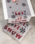 Table Runner 45X150 Let It Snow