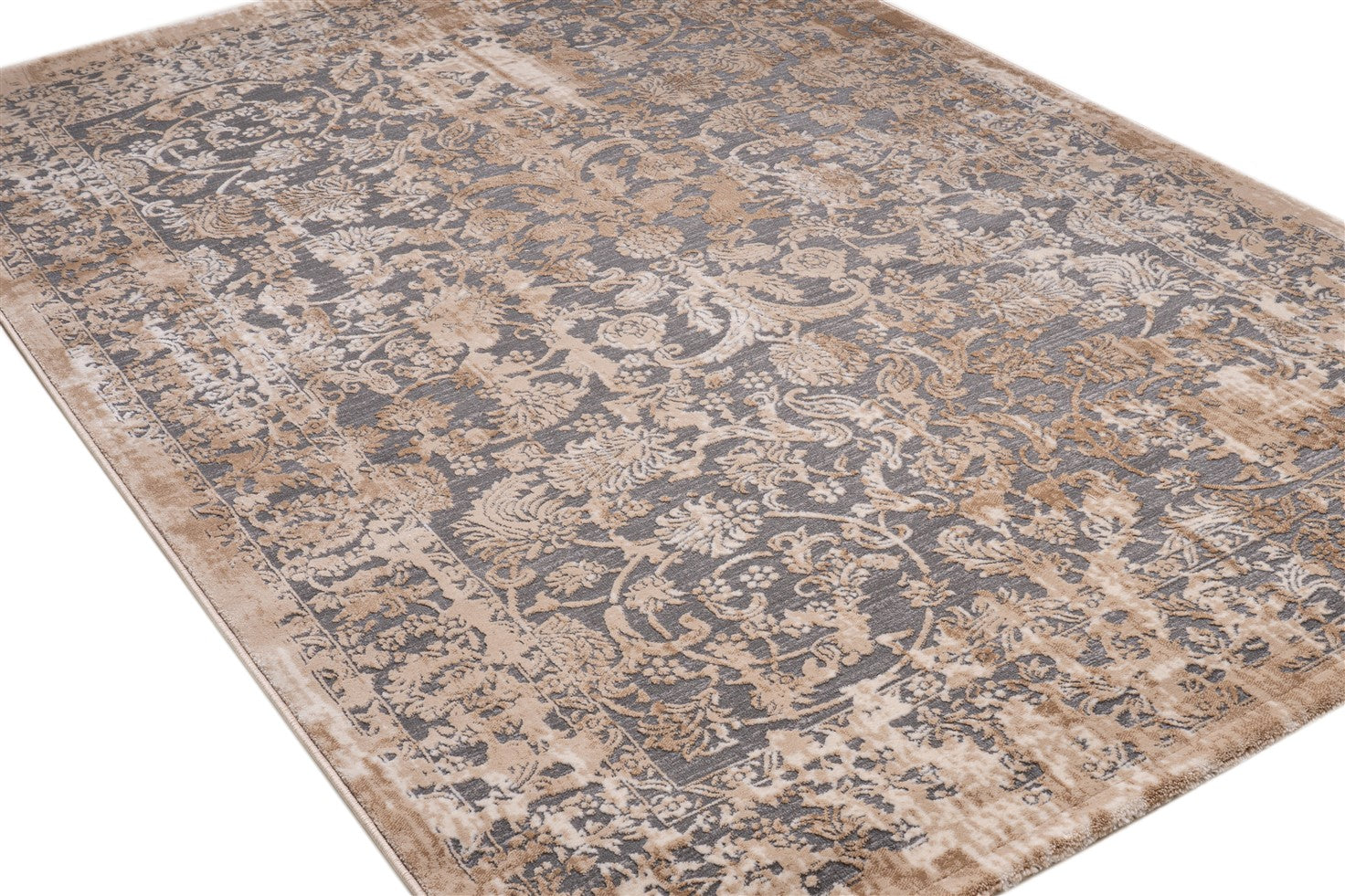 ΧΑΛΙ VELVET 6017/Grey Beige - 160cm x 230cm-1