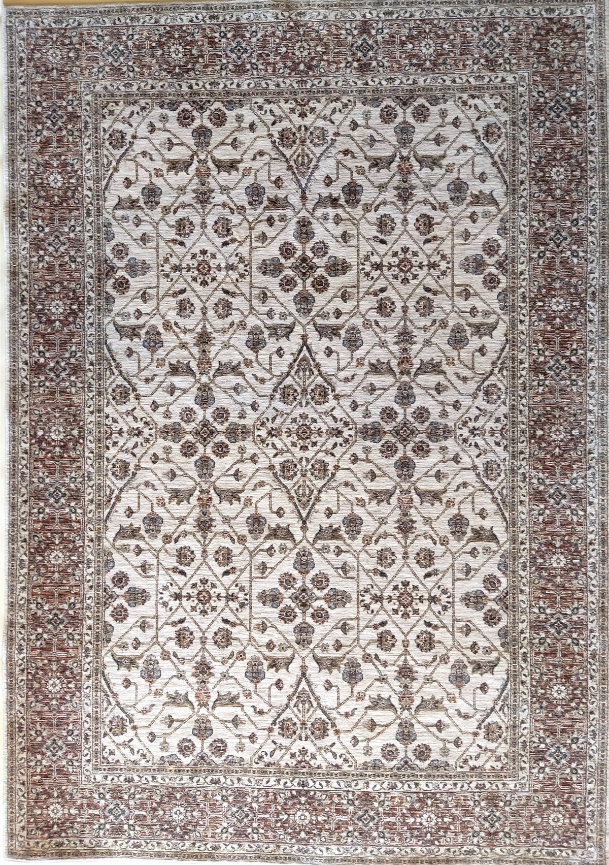 ΧΑΛΙ IMPERIAL 01/W CREAM-TERRA - 160εκ - Στρόγγυλο-0