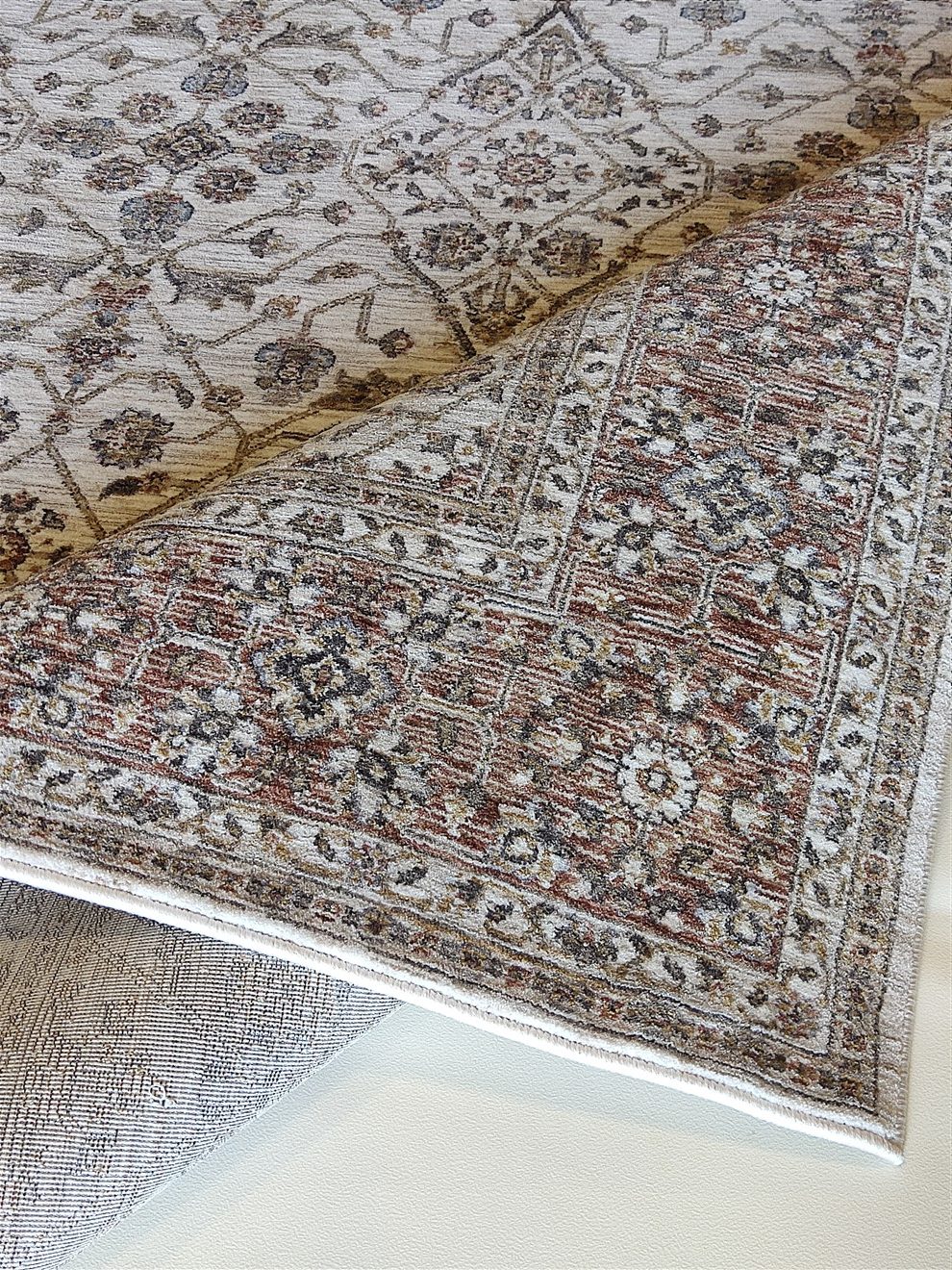 ΧΑΛΙ IMPERIAL 01/W CREAM-TERRA - 160cm x 235cm-2