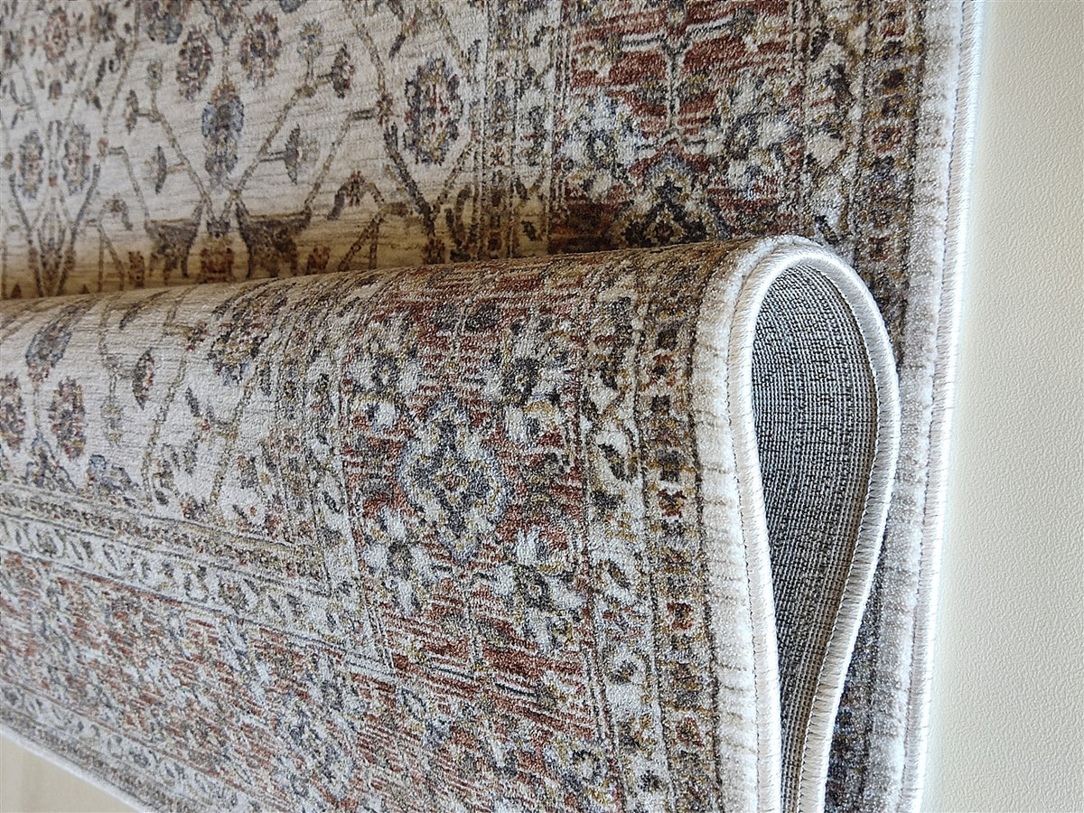 ΧΑΛΙ IMPERIAL 01/W CREAM-TERRA - 200cm x 285cm-3